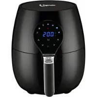 Topmatic Heißluftfritteuse 3,5L AF-1450D 1450W 7 Programme LCD Display Fritteuse Küchengerät Küchenmaschine Backen Frittieren Pommes