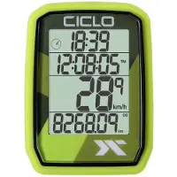 Ciclosport Protos 205 Funk Fahrradcomputer Fahrradtacho 4 Zeilen Display ohne Tasten