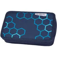 MCNEILL Federmäppchen Pencil Case with Three Compartments Xagon dunkelblau