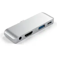 Satechi ST-TCMPHS, USB 3.2 Gen 1 (3.1 Gen 1) Type-C, Silber, 3.5mm, HDMI, USB 3.2 Gen 1 (3.1 Gen 1) Type-A, USB 3.2 Gen 1 (3.1 Gen 1) Type-C, Aluminium, USB, 18 g
