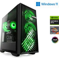 CSL Computer Gaming PC AMD Ryzen 7 7700, 3800 MHz, GeForce RTX 4060, 16 GB DDR5-RAM, 1000 GB M.2 SSD, Windows 11, USB 3.2 | M10950H