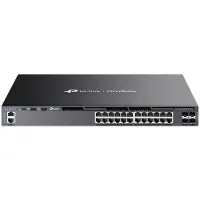TP-LINK Omada SG6428XHP, Managed, L3, Gigabit Ethernet (10/100/1000), Power over Ethernet (PoE), Rack-Einbau, 1U