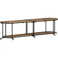 vidaXL TV-Regal 160x42x40 cm Raues Mangoholz