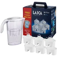 Laica J99601, Pitcher-Wasserfilter, 2,3 l, Blau, Durchscheinend, Weiß