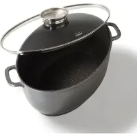 Stoneline Bräter Schmortopf Oval 39x26 cm | mit Deckel