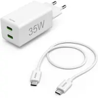 Hama Schnellladegerät Mini inkl. Kabel, USB-C, 35W, 1m