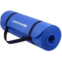 Wozinsky Gymnastikmatte 181 X 63 X 0,9 Cm Dick Yoga-Gymnastikmatte Blau