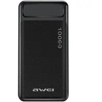 Awei Powerbank P5K 10000Mah 2.1A Schwarz/Schwarz 2Xusb