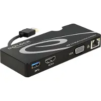 DeLOCK 62461, DisplayLink DL-3700, Schwarz, 125 mm, 55 mm, 17 mm, USB