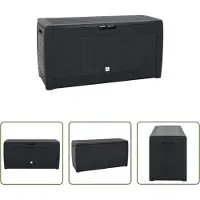 The Living Store Gartentruhe Anthrazit 119x48x60 cm Polypropylen