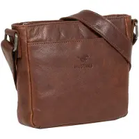 Mustang Leder Umhängetasche Catania Leather Crossbody Bag Brown braun