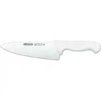 Arcos Kochmesser 2900 - Prof 290724 aus Nitrum-Edelstahl und mango ergonomisches weißes Polypropylen mit 20 cm Klinge, Vitrine.