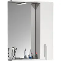 VCM Badschrank zeitlos | Maße ca. H. 71 x B. 55 x T. 14 cm | ausreichend Stauraum | Spiegelschrank - Lisalo L