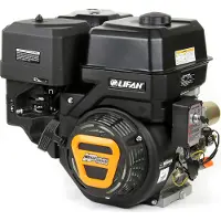 Wiltec LIFAN KP460E E-Start Benzinmotor mit 16,3 PS Einzylinder für Rüttelplatten und Baumaschinen, luftgekühlter 4-Takt Motor mit 25 mm Kurbelwelle, OHV-Ventilsteuerung & 459 cc Hubraum