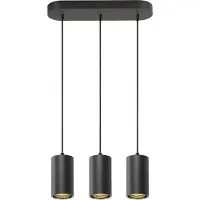 SLV 1006435 ASTO TUBE, Pendelleuchte, GU10, Pendellänge 250 cm, max. 3x10 W, schwarz