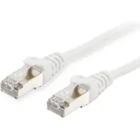 Equip Cat.6A S/FTP Patchkabel, 7.5m, Weiß, 7,5 m, Cat6a, S/FTP (S-STP), RJ-45, RJ-45, Weiß