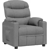 vidaXL Relaxsessel Hellgrau Stoff