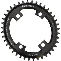 Wolf Tooth PowerTrac Elliptical Gravel/CX/Road Kettenblatt, 107 BCD, 4-Loch, 42 Z., Drop-Stop B,