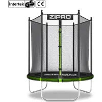 Zipro Trampolin Jump Pro Out | 4FT Ø 127 cm | Gartentrampolin Kindertrampolin Komplett-Set inkl. Außennetz, Randabdeckung, Outdoor, Grün
