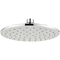 EDM Runder Duschkopf 20 Cm Silber Silber One Size