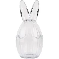 Clayre & Eef Glastopf Ei Ø 10x21 cm Transparant Glas