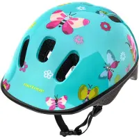 Meteor Schutzhelm, Kinderhelm, Fahrradhelm, Rollschuhe, KS06 Helm Kinderfahrradhelm Helm, größe S 48-52 cm Butterflies