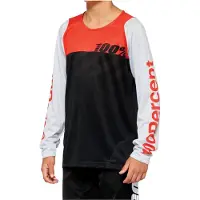 100% R-Core Jugend Fahrrad Jersey, schwarz/rot/weiß, XL