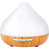 Grundig Aroma Diffuser Luftbefeuchter 300ml Elektrischer Duftöl Diffuser Mit LED-Licht und Timer - Diffusor Für Ätherische Öle - Ohne Kabel - Weiß