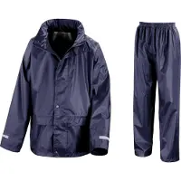 Result Core Regenanzug für Kinder BC915 (11-12 Jahre (144-152 cm)) (Marineblau)