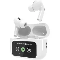 Gembird TWS In-Ear Kopfhörer mit LCD-Display und ANC, Weiß