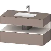Duravit Einbauwaschtisch-Möbel-Set Qatego 100x55x60cm, w m/ba ma, Konsolen-Waschtischunterbau