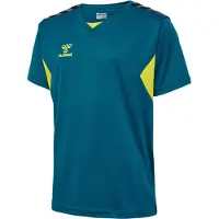 Hummel hmlAUTHENTIC PL JERSEY S/S KID BLUE CORAL/SULPHUR SPRING BLUE CORAL/SULPHUR SPRING 128