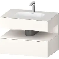 Duravit Einbauwaschtisch-Möbel-Set Qatego 80x55x60cm, w m, Konsolen-Waschtischunterbau, Nischenb