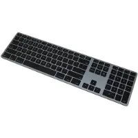 Matias kabellose USB-C Aluminum Tastatur Mac deutsch QWERTZ space grau