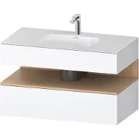 Duravit Einbauwaschtisch-Möbel-Set Qatego 100x55x60cm, E na/we m, Kon-WTU, B