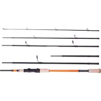 Shimano STC AX Travel Spinning Multi Length, 2,1m, 6,89ft, 7-21g, 6 Teile, Reise Angelrute, Medium Light, STCAXMU2124ML