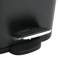 Spirella Treteimer Vienne - schwarz - 5L - Metall - 28 x 14 x 29 cm