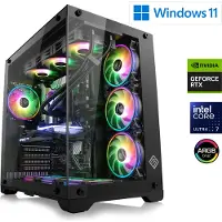 CSL Computer Gaming PC, Intel Core Ultra 7 265KF, 3900 MHz, GeForce RTX 5070 Ti, 32 GB DDR5 RAM, 2000 GB M.2 SSD, Windows 11 Home, USB 3.2 | M12000H