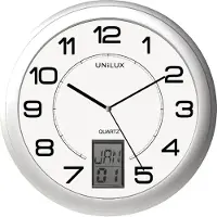 Unilux Hochpräzise Wanduhr In Metallic-grau 30 Cm