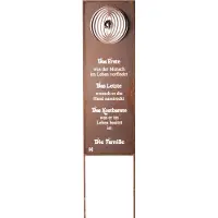 HOME DELUXE - Gartenschild - Family - Edelrost