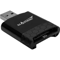 EXASCEND Card Reader 2-in-1, SD/microSD, UHS-II, USB Type-A, Speicherkarte