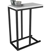 VCM Holz Beistelltisch | Couchtisch im schlichten Industriestyle | Maße ca. H. 63 x B. 26 x T. 46 cm | Wohnzimmertisch | Kaffeetisch - Insasi S