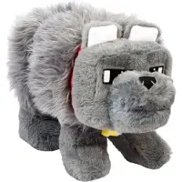 Mattel Minecraft Dennis der Wolf interaktives Plüschspielzeug mit Geräuschen und beweglichem Maul, vom Film inspiriert, Wolf, 3 Jahr(e), Interaktiv, Mit Ton, AAA, Akkus/Batterien enthalten