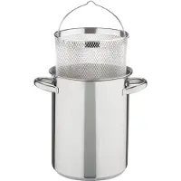 GSW Spargel- und Spaghettitopf 16 cm mit Glasdeckel, 643160, Edelstahl rostfrei, ca. 4,2 L