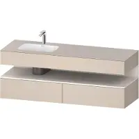 Duravit Einbauwaschtisch-Möbel-Set Qatego 160x50x60cm, Kon-WTU, B l, w m/ta matt
