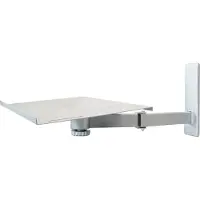 My Wall H20 Wandhalter für 10-21 Zoll TV Bildschirme, Laptops und Lautsprecherboxen Silber