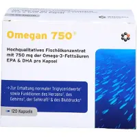 Intercell-Pharma GmbH Omegan 750 Kapseln zur Erhaltung normaler Triglyceridwerte, 120 St. Kapseln