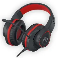 Qware Gaming Headset Tulsa – Kabelgebundenes Headset kompatibel mit Xbox, PS5/PS4 & Nintendo Switch Rot