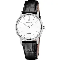 Festina Uhr Swiss Damen schwarz Armband Leder UF20013/1