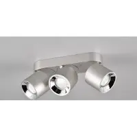 Meine Wunschleuchte LED Deckenstrahler GUAYANA Silber matt 3 flammig